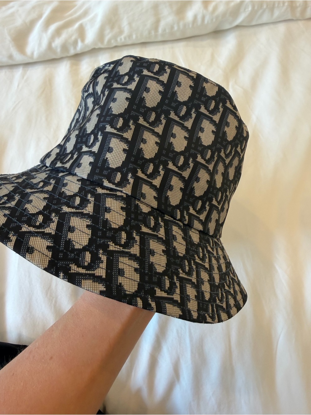 Dior Reversible Teddy-D Small Brim Bucket Hat